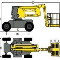 Xe nâng người Boom lift haulotte